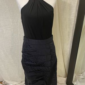 Diane Von Furstenberg blue/black pencil skirt